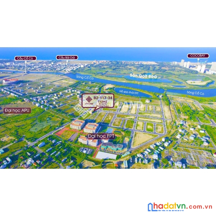 Cần bán nhanh lô 111.9m2 (6.3m*18m) fpt city