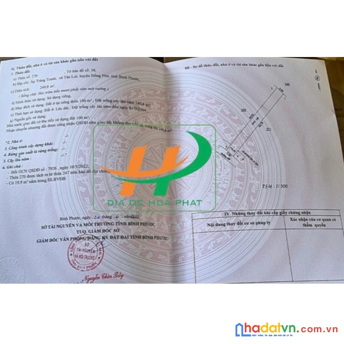 Bán đất khu công nghiệp becamex đồng phú giá 3,5 triệu/m2.