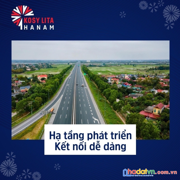 Sở hữu đất nền dự án kosy lita hà nam, nằm trong trung tâm kcn, mặt đường ql38 - sổ đỏ lâu dài