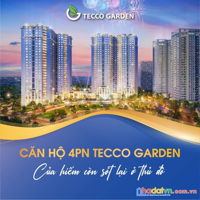 Tecco garden 2pn 2bc 88m2 chỉ từ 2,1 tỷ + nhận ngay ưu đãi khủng ck 4,5%