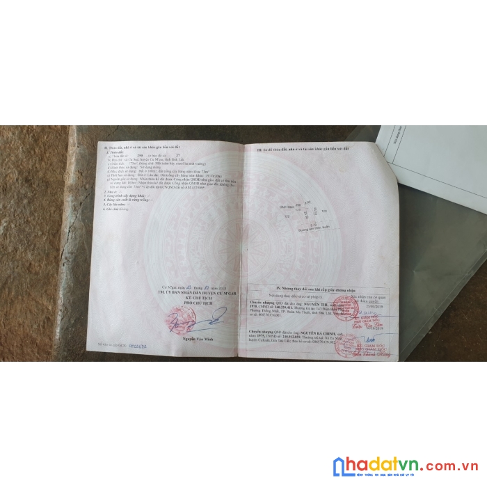 Sở hữu ngay lô đất vị trí đẹp tại xã cư suê huyện cư m'gar đak lak