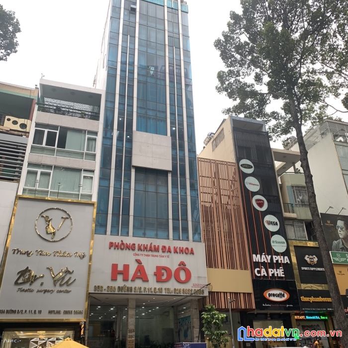 Mt 35b-35c đường 3/2  p.11, q10 , 8x21m, hầm, 8 lầu, thang máy cao cấp, sang trọng, hđ thuê
