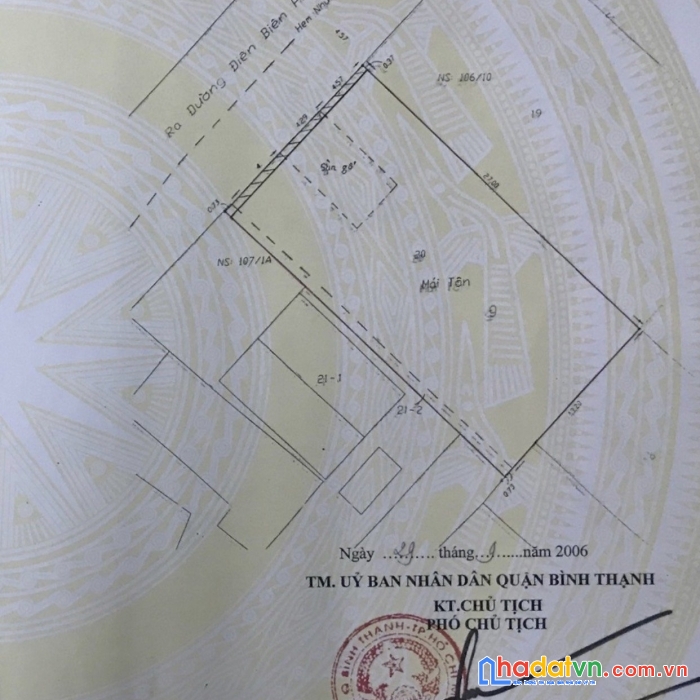Hxh 236/12/11 điện biên phủ, p17, bt, 14x27m, gpxd: hầm 6 tầng
