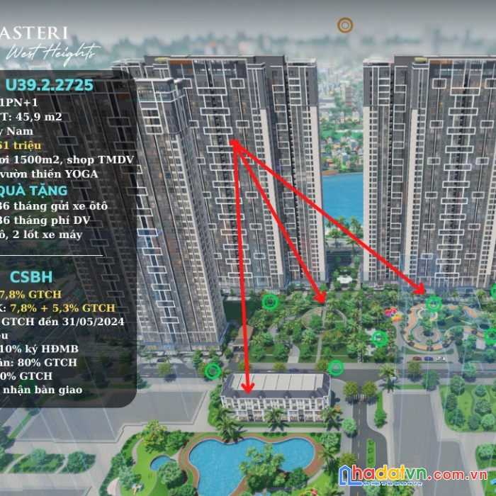 [nâng tầm cuộc sống] mua ngay căn hộ u39.2. 2725 - masteri west heights