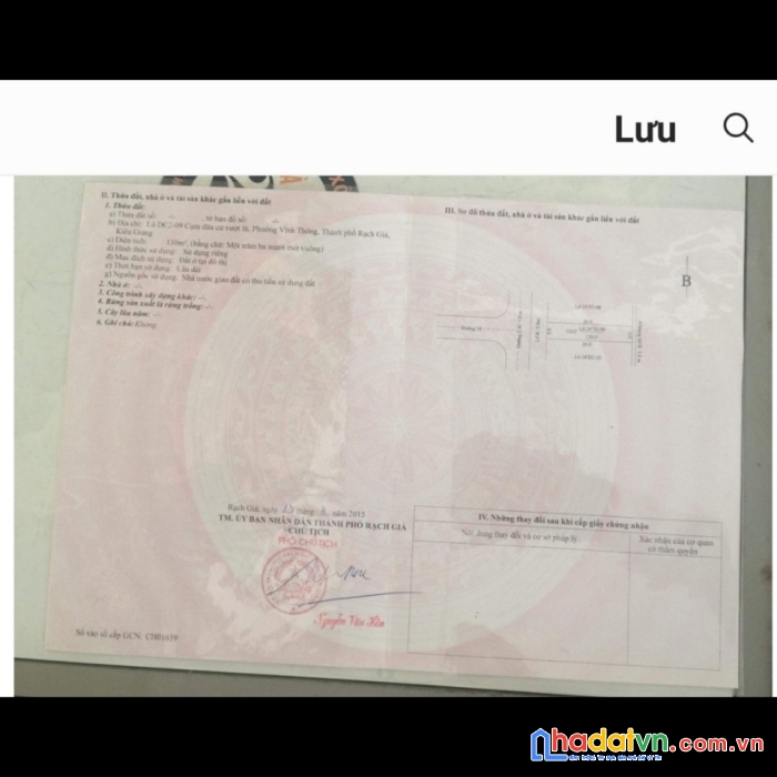 Chưa đến 1 tỷ có ngay lô đất vị trí đẹp tại p vĩnh thông tp rạch giá kiên giang