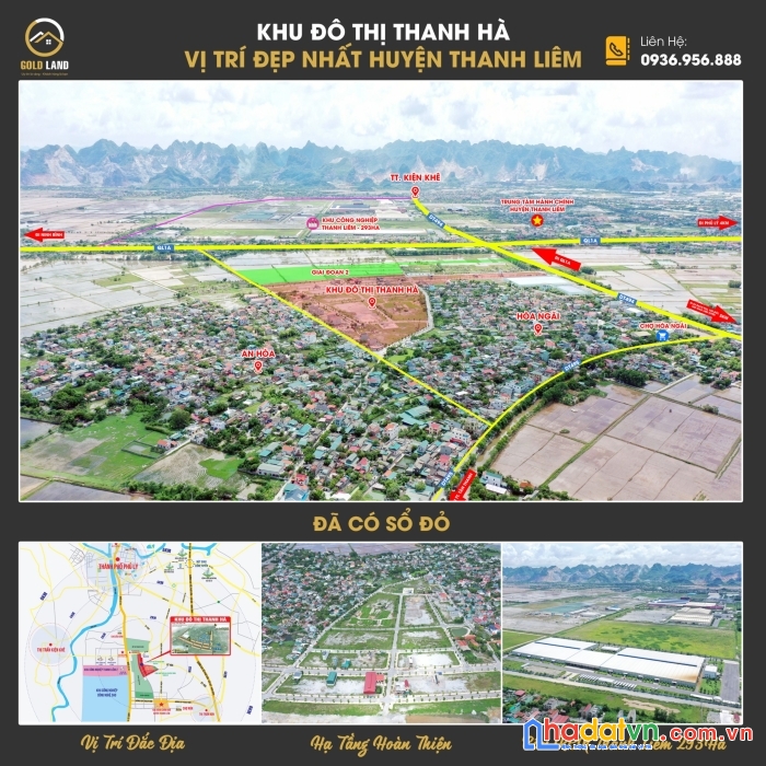 Bán đất khu đô thị thanh hà vị trí đẹp nhất huyện thanh liêm, hà nam đã có sổ đỏ