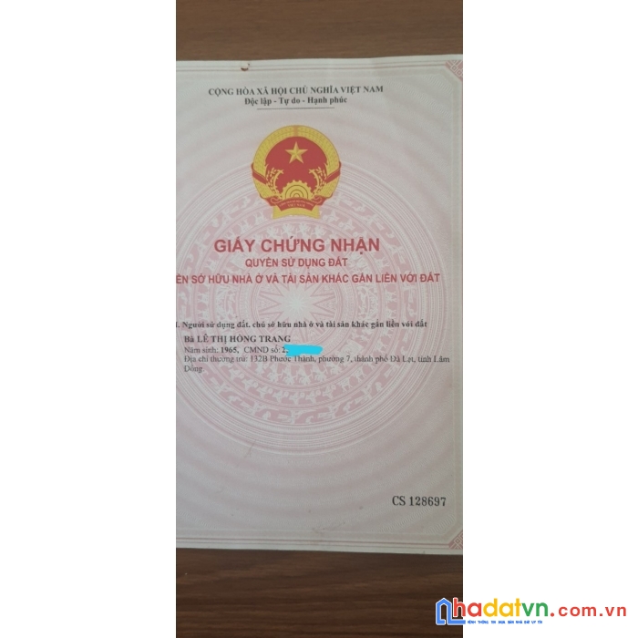 Chính chủ cần bán lô đất nông nghiệp ở thị trấn lạc dương, huyện lạc dương, tỉnh lâm đồng