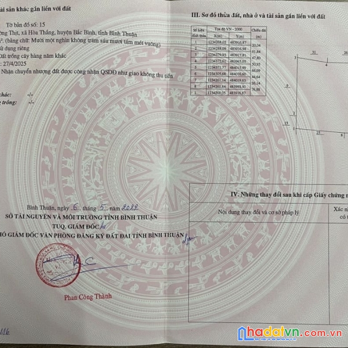 Chính chủ bán 1ha1 đất hòa thắng