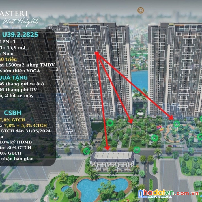 Thiên đường nghỉ dưỡng như ở biển với căn 1n+1 tại masteri west heights - vinhomes smart city