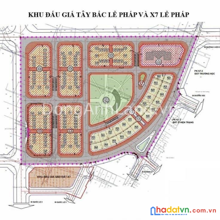 Bán đất đấu giá x7 lễ pháp tiên dương gần đường võ nguyên giáp, gần cv kim quy