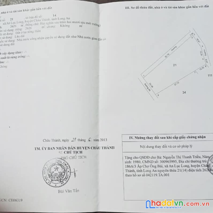 2626m2 thổ giá 850tr/1000m2 tlcc giá cực rẻ