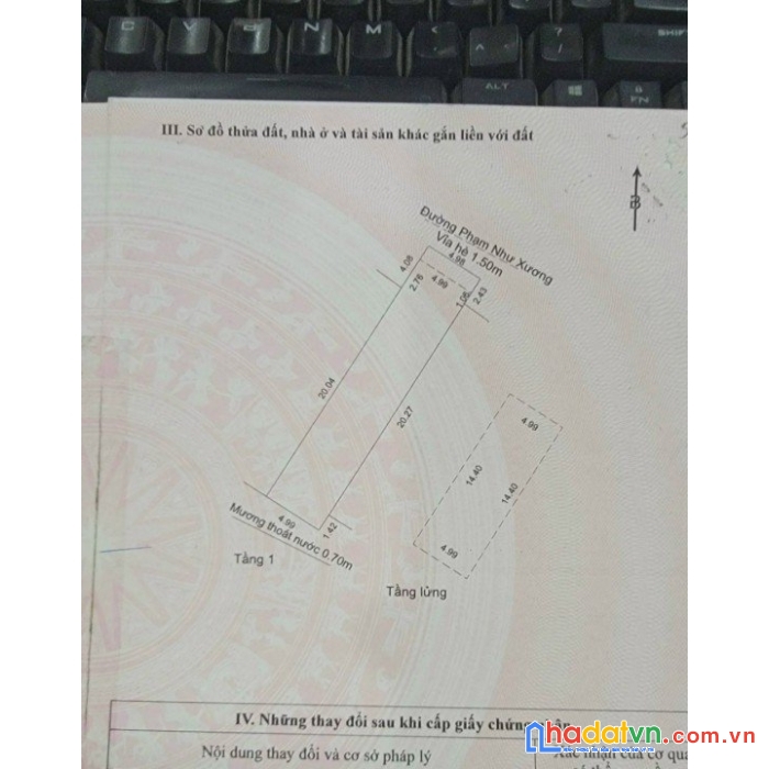 Nhà mt phạm như xương 120m2, 2 tầng, ngang 5, 4.9 tỷ