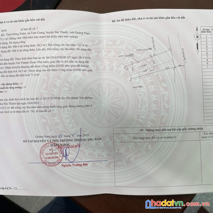 Sỡ hữu ngay lô đất đẹp trục chính xã tam giang cách kiểm ngư 300m