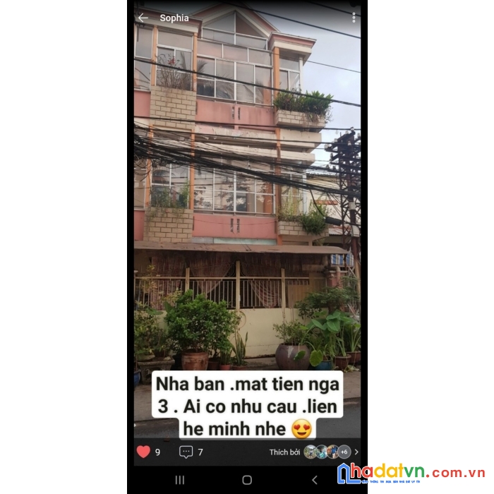 Cần chuyển nhượng  nhà 3 tầng chính chủ ở đường lưu hữu phước, phường 15, quận 8, tp hồ chí minh