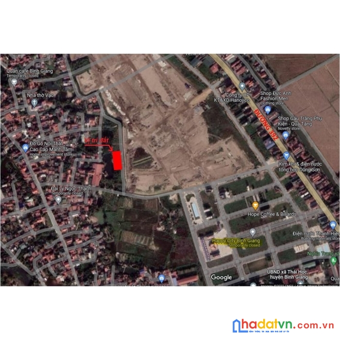 Chính chủ cần bán lô đất xã thái học- huyện bình giang-tỉnh hải dương