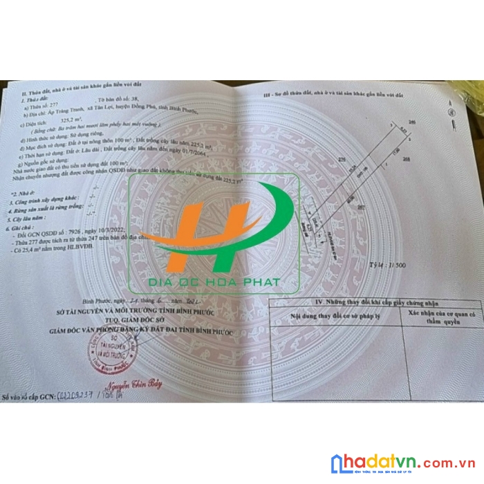 Bán gấp đất đồng phú giá rẻ chỉ từ 3tr/m2.