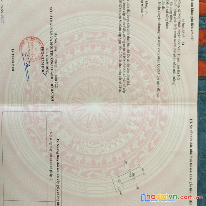 Chủ cần tiền cần thanh khoản đất lạc nông, mai đình, sóc sơn