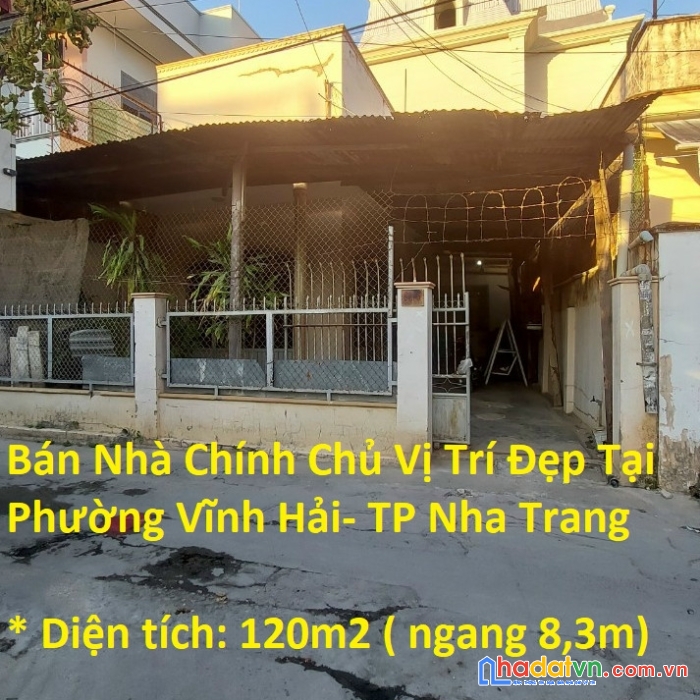 Chính chủ cần bán căn nhà vị trí đẹp tại phường vĩnh hải- tp nha trang