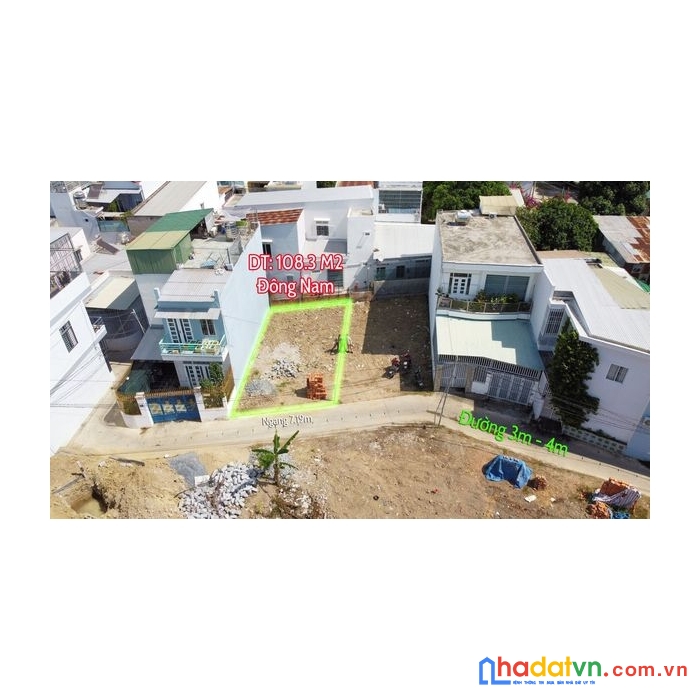 Bán đất vĩnh ngọc, nha trang 108m2 hẻm lương đình của