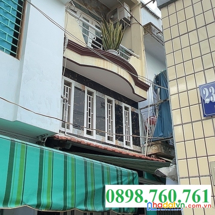 Nhà hòa bình, tân phú, 28m2, 4 tầng, 2.x tỷ, 3pn, vuông vức, hoàn công.