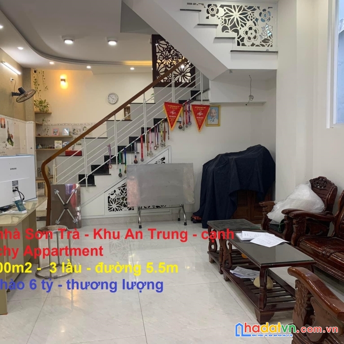 Bán nhà sơn trà. cạnh cầu trần thị lý. 100m2, 3 lầu, đ5.5m. chỉ 6 tỷ