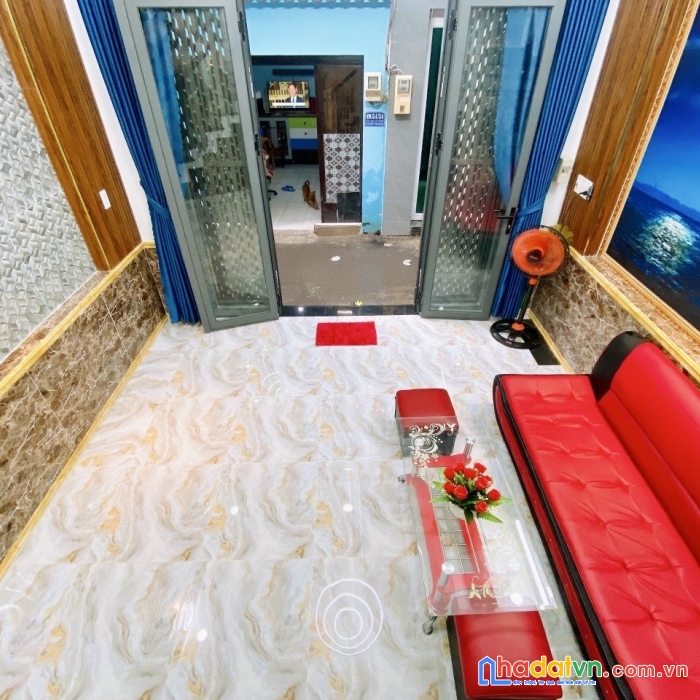 (tân phú) nhà hẻm 3m, hồ đắc di, 4 x 8m, 2 lầu, 3pn, khu dân trí, dt 32m², giá 3.8 tỷ