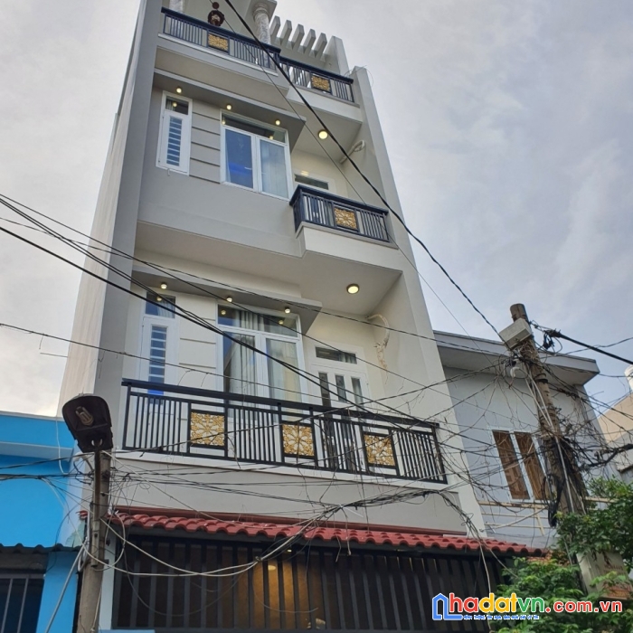 Bán nhà bình tân, hxh 6m thông, sát mã lò, lê văn quới, hương lộ 2, sổ vuông a4, 4tầng, 49m2,