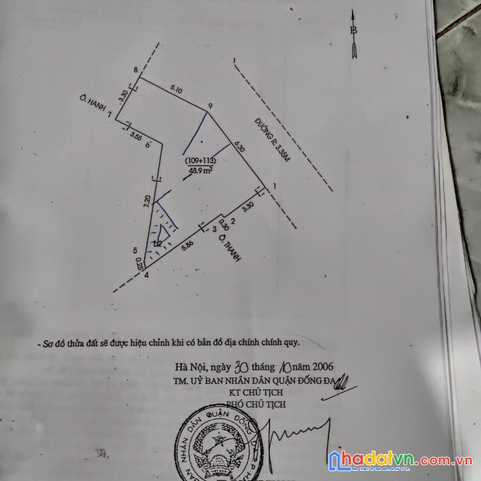 Chính chủ 3 tầng cũ khu đối diện rạp phim quốc gia tại đường thái hà, phường láng hạ, quận đống