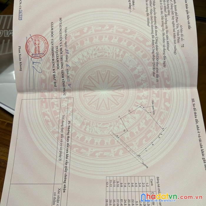 Bán đất nghỉ dưỡng làm vila tại ngọc thanh vĩnh phúc - lh- 0399786838