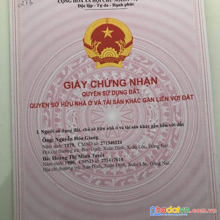 Chính chủ cần bán gấp lô đất tặng nhà tại 35 đường số 7 ,kp1 ,phường hiệp bình chánh ,quận bình