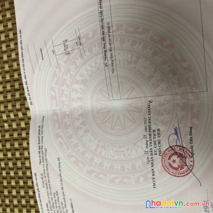 Chính chủ cần bán lô đất tại nguận - dĩnh trì , thành phố bắc giang.