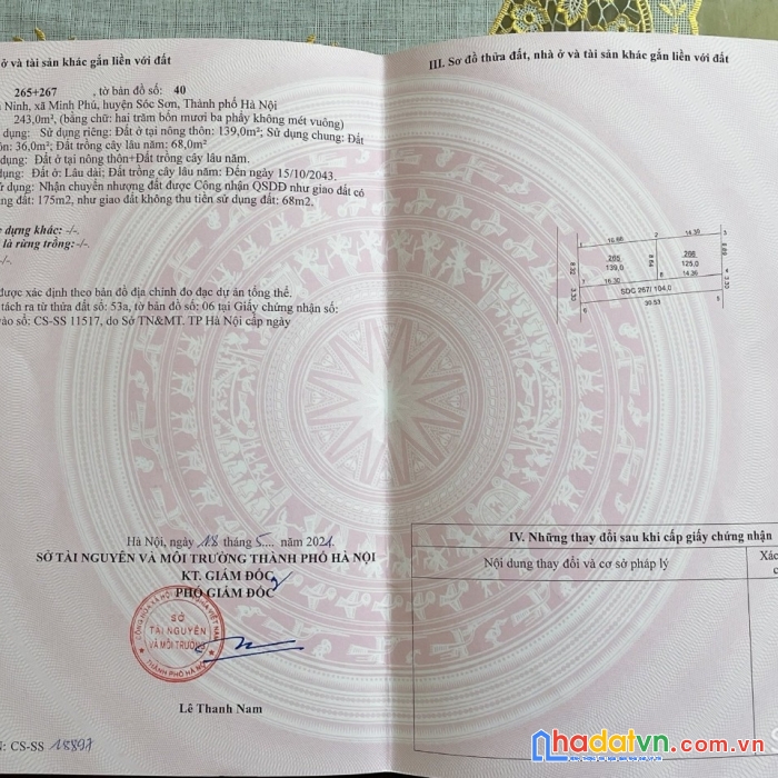 Chủ vỡ nợ cần bán gâp lô góc 139m2 tại phú ninh minh phú sóc sơn giá 1,9 tỷ - lh - 0399786838