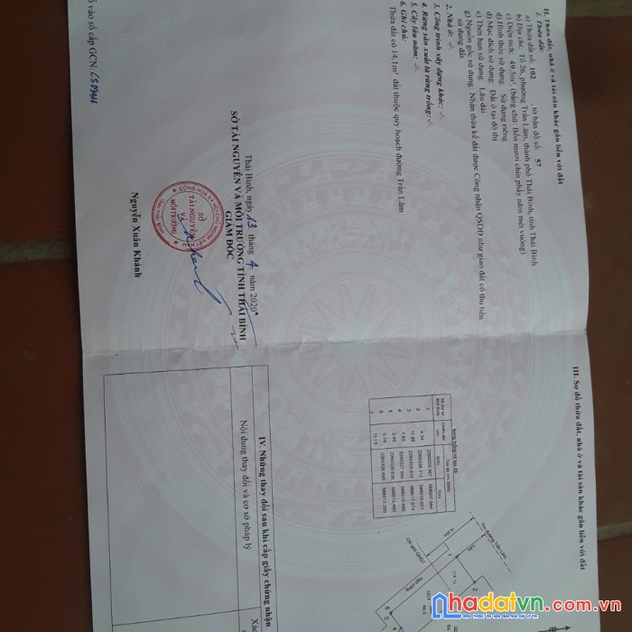 Chính chủ bán nhà mặt đường trần lãm tp thái bình