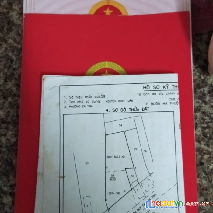 Chuyển về quê cần sang nhượng đất tại 29 trần quý cáp, phường ea tam, buôn ma thuột, đắk lắk