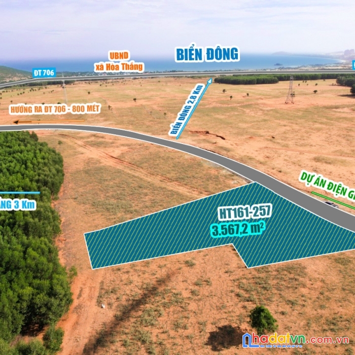 Đất gần biển hòa thắng, bình thuận giá tốt 1.3tr/m2