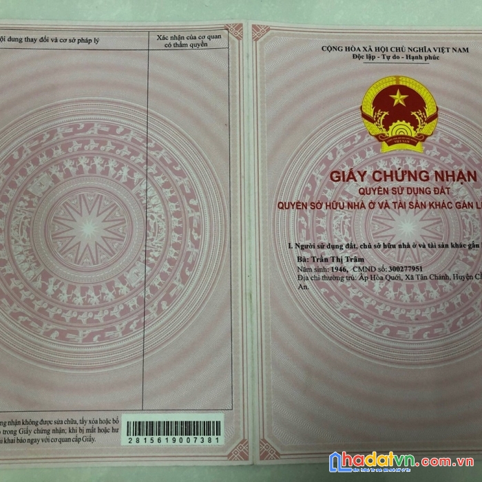 Chính chủ cần bán đất ngay gốc đường có 2 mặt tiền lộ lớn
