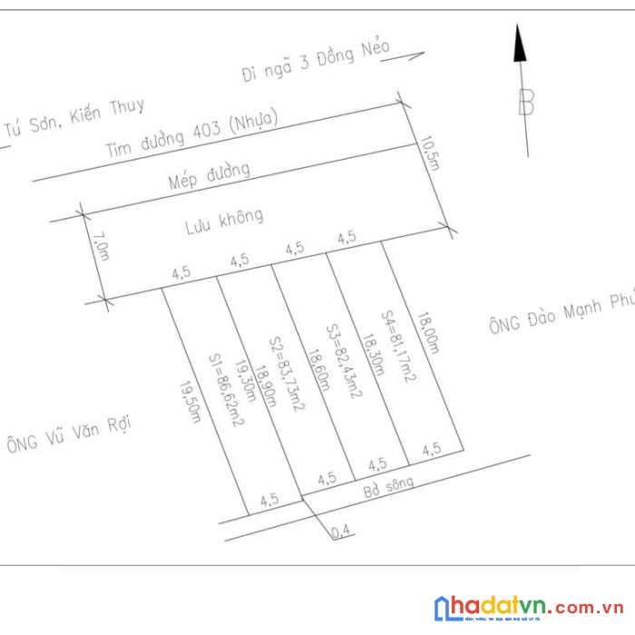 Hàng f0 mặt đường 403 minh đức, đồ sơn. giá 2,x tỷ