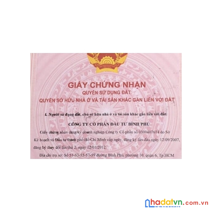 Chính chủ cần bán nhà đất tại số 11 đường 59, p. 10, quận 6, tp hồ chí minh