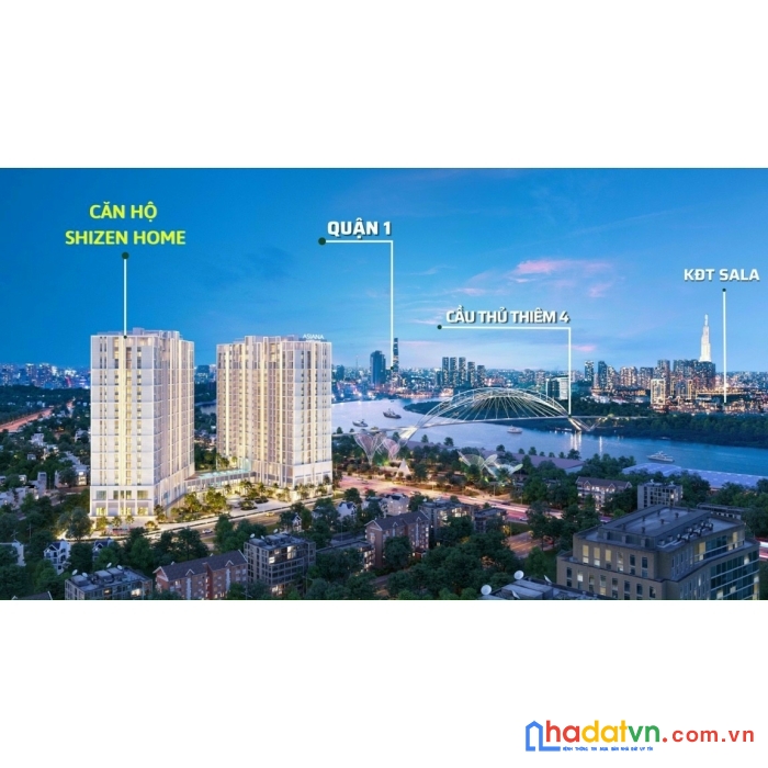 Căn hộ khoáng nóng ngay cầu thủ thiêm 4 - hỗ trợ lãi suất 0% đến khi nhận nhà