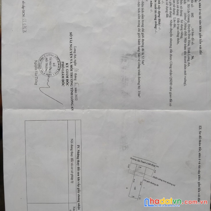 Sở hữu ngay lô đất đẹp tại xã lộc giang, huyện đức hòa, long an
