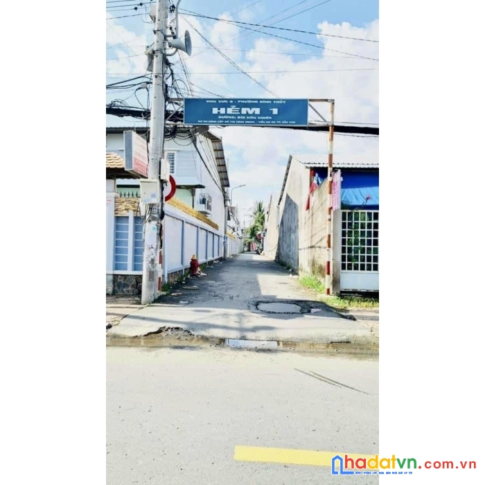 Bán nền rộng rãi tại hẻm 1 đường bùi hữu nghĩa phường bình thủy, quận bình thuỷ, cần thơ