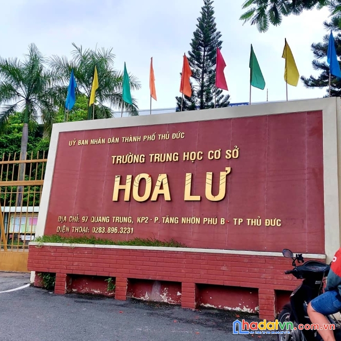 Bán gấp nhà cạnh trường thcs hoa lư, hiệp phú, 50tr/m2