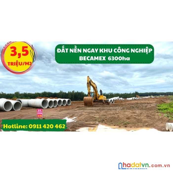 Chính chủ cần bán gấp lô đất sổ sẵn ngay kcn becamex 6300ha đồng phú