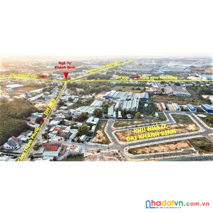 Bán đất biệt thự liền kề ngay ngã tư khánh bình giá f0