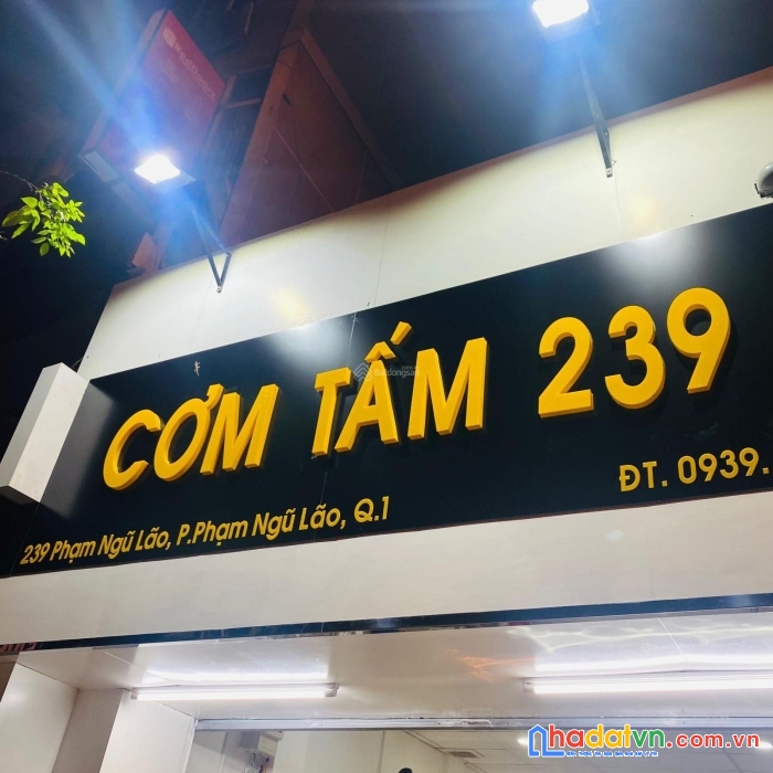 Cho thuê nhà 239 phạm ngũ lão – p.pnl – quận 1. dt 4.2m x 22m. giá 90tr/tháng