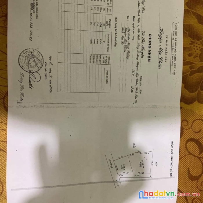 Mảnh 600m2 - nông trường mộc châu