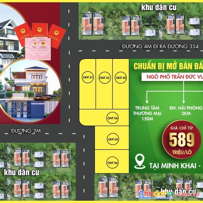 Cơ hội lớn để trở thành chủ sở hữu ô đất nền giá rẻ ngay khu phố văn hóa trần đức vượng mỹ đức an