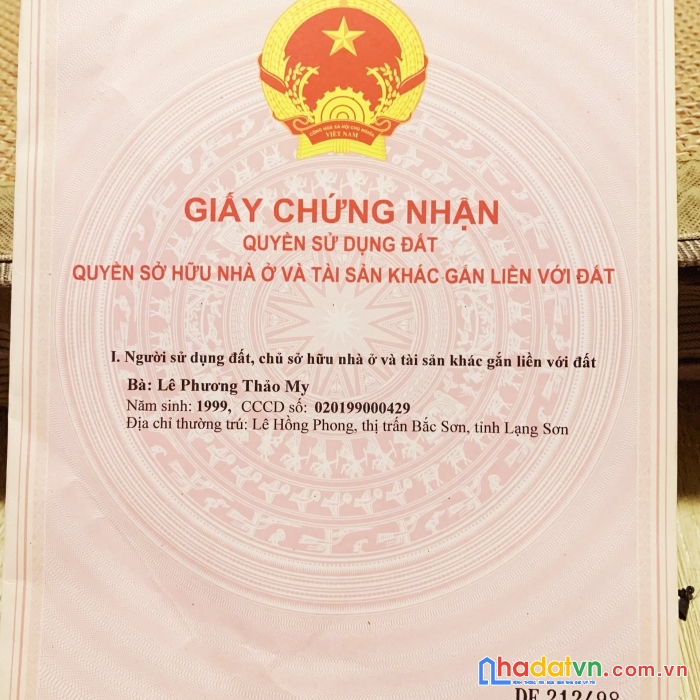 Hot hot cần bán gấp lô đất vị trí đẹp tại xã cao thịnh ngọc lặc thanh hóa