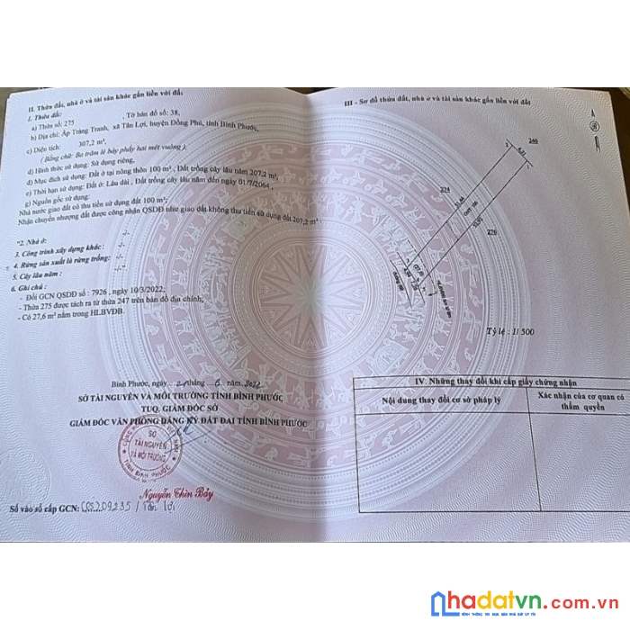 Đất ngay khu công nghiệp becamex đồng phú giá 3,5 triệu/m2, sổ sẵn.