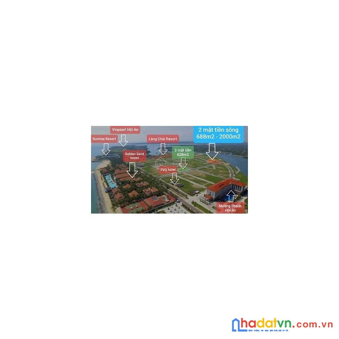 Cơ hội sở hữu lô đất 3 mặt tiền vị trí đẹp tại khu đô thị ptph biển cửa đại - hội an